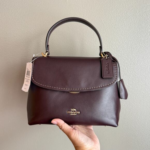 Coach Emory Top Handle Bag CCE54 smooth leather/Espresso - Picture 3 of 13